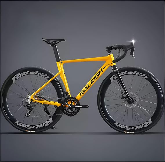 Road Bike 700C 16 Speed Bicycle Road Cycle Aluminum Dual Control Levers 2.4 in 60 mm Aluminum Alloy Aero Rim Aerobic Road Bike Exercise Bike Drop Handle Beginners