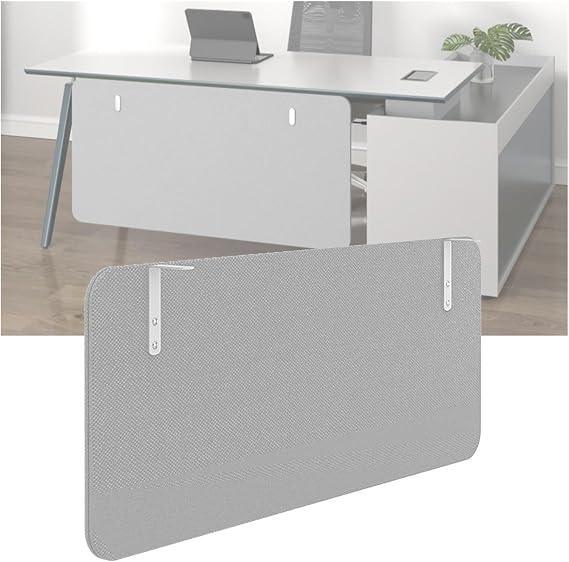 Under Desk Modesty Panel, Desk Divider Panel Ound Absorbing Acoustic Screen, Under Desk Privacy Panel for Office Desk Home Studio or Standing Workstation