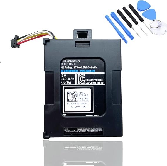 T40JJ Battery for Dell Perc Raid H710 H710P H730 H730p H810 H830 PowerEdge M620 R320 R420 R520 R620 R720 R820 T110 II T420 70K80 H132V