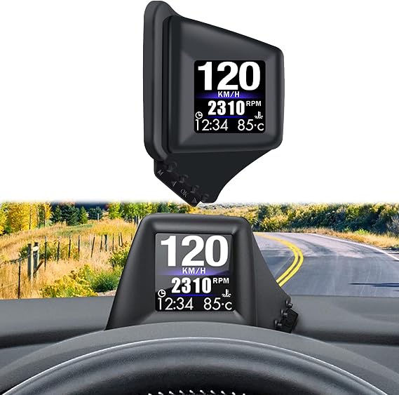 Car HUD Head Up Display, OBD2 HUD Display with OBDII GPS Dual System