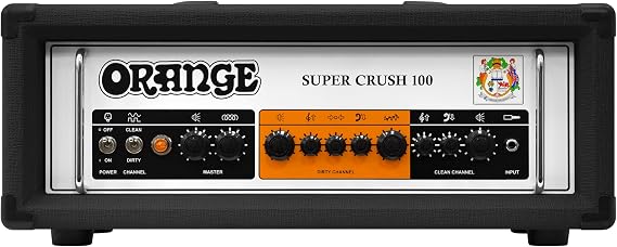 Orange Super Crush 100 Watt Amplifier Head, Black