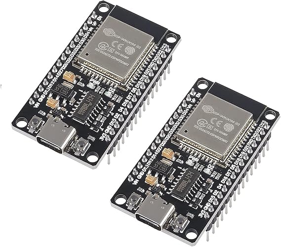 2x ESP32-WROOM-32 USB-C Development Board CH340C ESP32-DevKitC V1