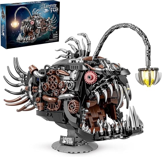 Mechanical Fish Building Sets Animals STEM Toy for Adults Boys 8+