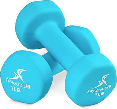 ProsourceFit Neoprene Dumbbell Coated for Non-Slip Grip