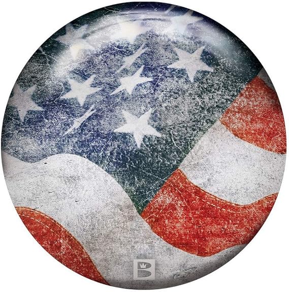 Brunswick Stars and Stripes PRE-DRILLED Viz-A-Ball Bowling Ball 14lbs