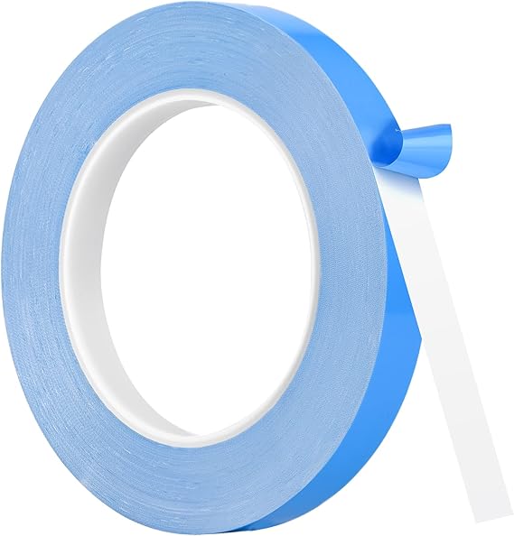 Thermal Adhesive Tape, 25m x 10mm x 0.20mm Double Side Thermal Tapes Cooling Heatsink Pad Apply to LED, IGBT IC Chip Computer CPU GPU Modules MOS Tube SSD Drives