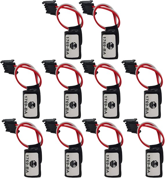 10 Pack 1769-BA 3V 1000mah Battery for SLC500 Battery 1769-BA 5/04 5/03 5/02 5/01