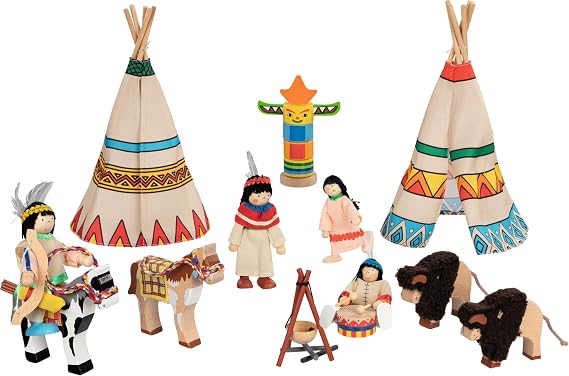 Goki Flexible Puppets Indian Camp Doll