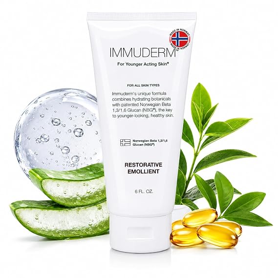 Immuderm Beta Glucan Serum - Daily Moisturizer for Dry Skin - 6 fl oz
