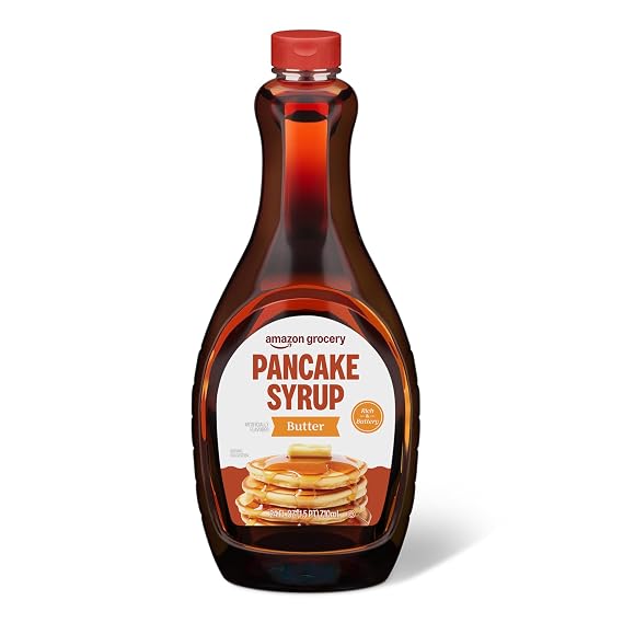 Amazon Grocery, Butter Flavor Pancake Syrup, 24 Fl Oz