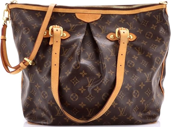 Pre-Loved Palermo Handbag Monogram Canvas GM, Brown