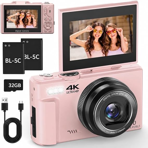 Digital Camera 4K 64MP Camera with WLAN Camera