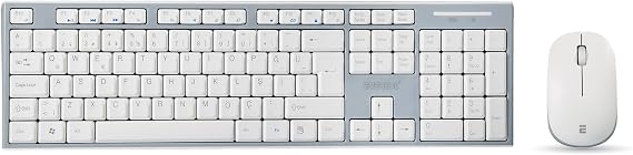 Everest KM-6063 Beyaz/Gri Kablosuz Q Multimedia Klavye + Mouse Set