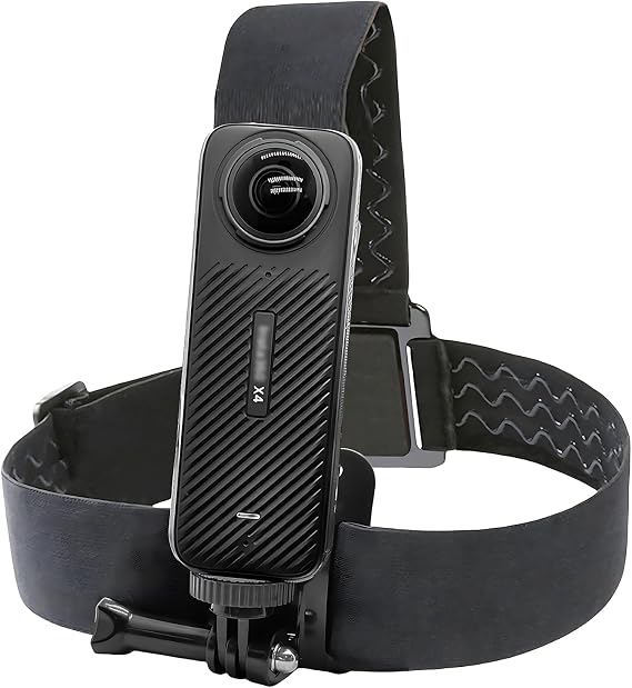 Head Strap Mount for Insta 360 X6 X5 X4 X3 X2 X ACE Pro ONE RS R GO 2 3, Hat Headband Mount Compatible with GoPro Hero 13 12 11 10 9 8 7, Fusion Max, DJI Osmo Action 2 3 4 5 Pro Cameras