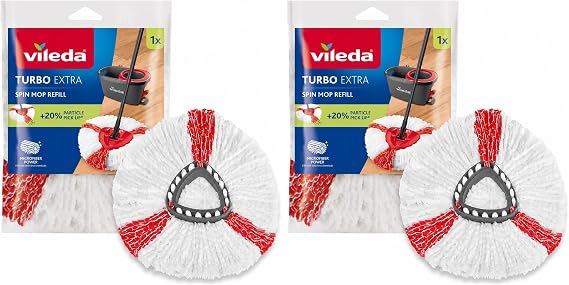 Vileda Turbo 2in1 Yedek Paspas, Üçgen Başlık, Yumuşak Mikrofiber, 1 Adet 2li paket