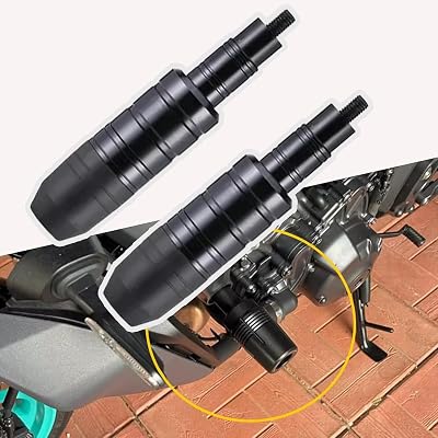 Motorcycle Frame Sliders for Honda CB300R CB150R CB250R CB 300R 150R 250R, Aluminum Motorcycle Engine Guard Protector, Exhaust Anti Crash Accessories,A-Black