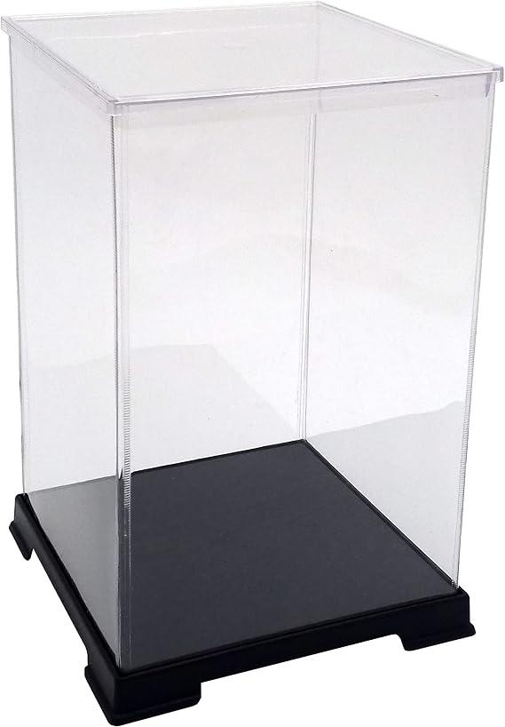 Octagon Figure Case, Width 32 x Depth 32 x Height 40 cm 12.6 x 12.6 x 15.7 Inches, Clear Plastic