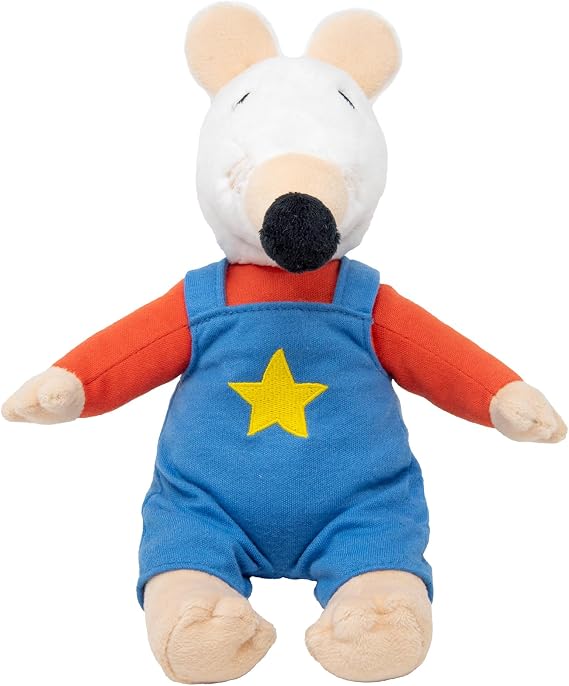 Rainbow Designs Maisy Soft Toy - Soft Stuffed Mouse with Velvety Tail, Maisy Mouse Early Years Book Adventure Character - Great for Bedtime Stories