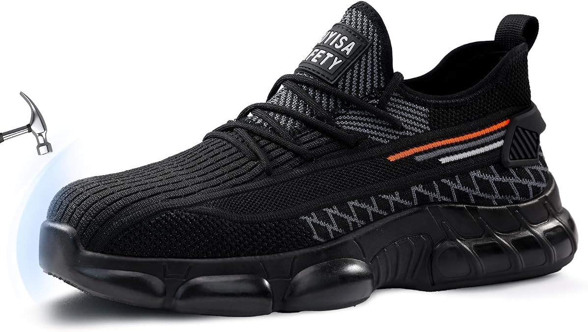 Steel Toe Work Shoes for Men Lightweight Safety Shoes