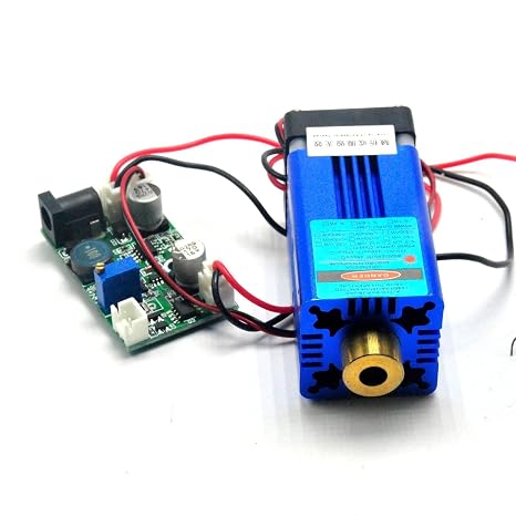 405nm Blue/Violet Dot Laser Module M W G-L500 Diode Laser DC 12V/ Fan Cooling & TTL 1-20K Hz & Long Time Working