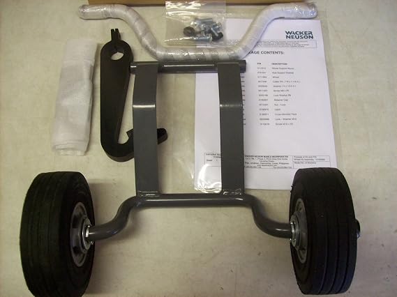 Wacker WP1550 / WP1540 Wheel Kit - Fits Rev 120 and Above Pn 0162986
