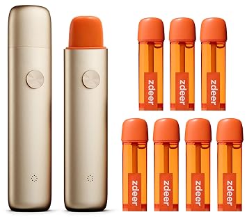 ZDEER PW13 Electric Cool Breath Spray, Probiotic Mouth Spray for Bad Breath & Dry Mouth, Micro-Mist Oral Spray with 7 Flavor Cartridges, Alcohol-Free echargeable, Travel Size Oral Care Mist