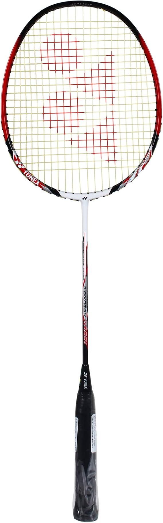 YONEX NR 7000i Graphite Strung Badminton Racket with Full Racket Cover (White/Red)| for Intermediate Players | 80 Grams |Maximum String Tension - 24lbs