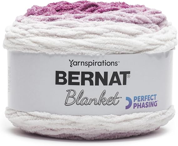 Spinrite Bernat Blanket Perfect Phasing Yarn-Fuchsia