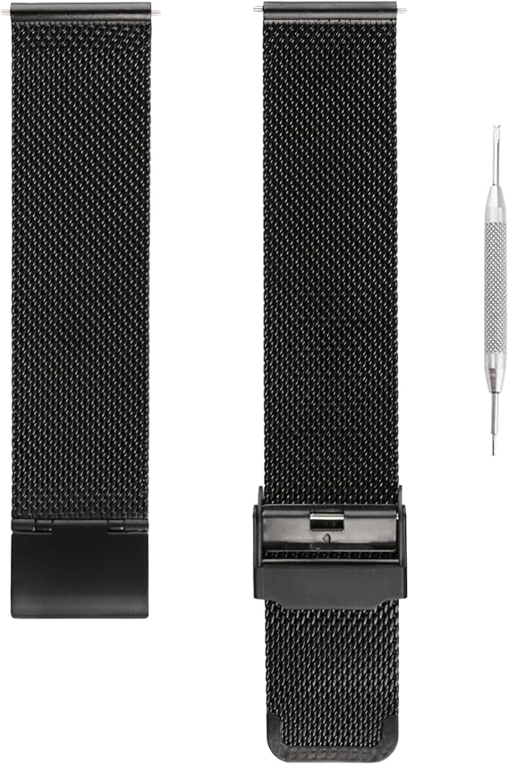 20mm Compatible Watch Cord Stainless Steel Strap Pin Buckle Replacement for Michael Kors Wirst Watchband for Men and Women