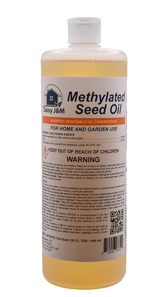 Daisy J&M Methylated Seed Oil (MSO) 32oz | Premium Grade Emulsifier and Surfactant
