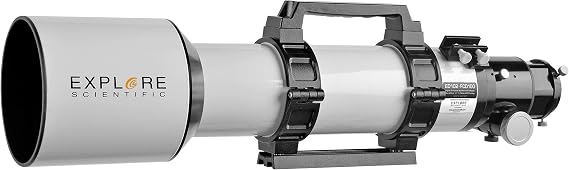 Explore Scientific FCD100 Series ED102 102mm f/7 Air-Spaced Aluminum Apochromatic Triplet Refractor Telescope (OTA Only), 1.14 arcsec Resolution, 714mm Focal Length