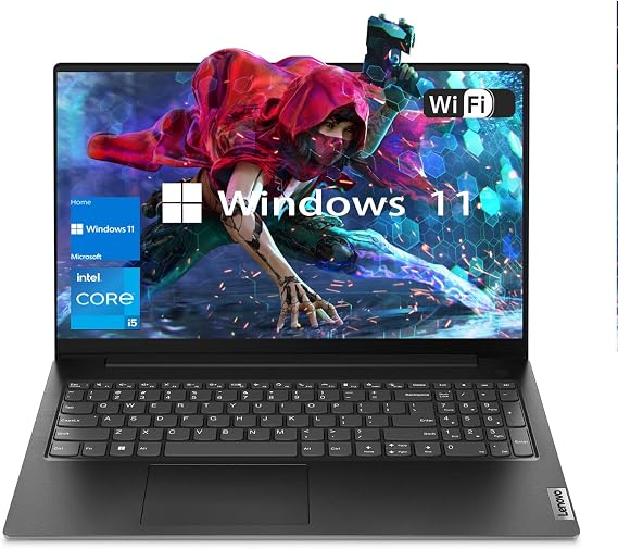 Lenovo V15 Gen 4 15.6" FHD Laptop, Intel Core i5-13420H, Intel UHD Graphics, 16GB RAM, 512GB SSD, HDMI, RJ45, Webcam, Numeric Keypad, Wi-Fi, Windows 11 Home, Black