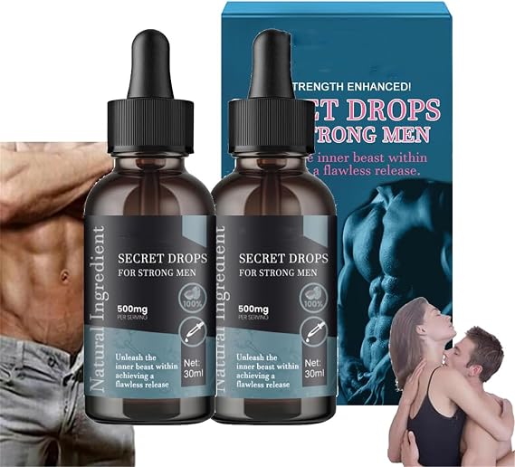 30ml Secret Drops for Strong Men, Secret Happy Drops for Men, Pleasurepeak Oral Drops, Enhancing Sensitivity and Pleasure Boost Energy Levels (2Pcs)