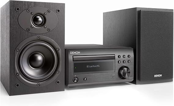 Denon D-M41 Home Theater Mini Amplifier and Bookshelf Speaker Pair