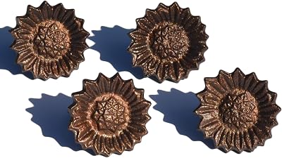 VIBHSA Napkin Rings Set of 4 for Dining Table Decor Antique Finish