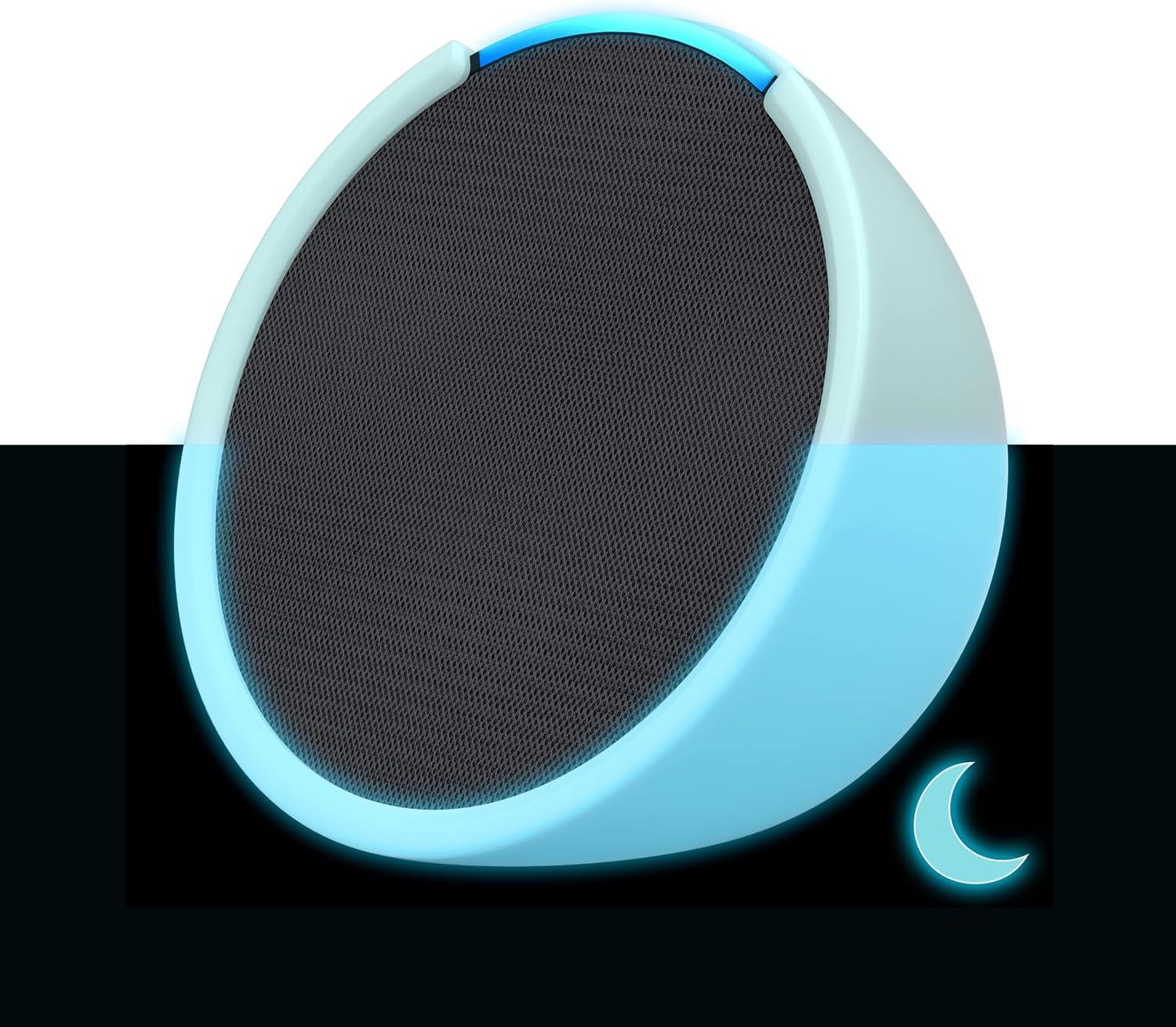 Echo Pop | Full sound compact Wi-Fi and Bluetooth smart speaker with Alexa | Charcoal and a Made For Amazon Sleeve for Echo Pop (2023 release), Glow-in-the-dark
