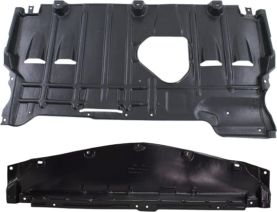 Evan Fischer Engine Splash Shield Set of 2 Compatible with 2010-2013 Mazda 3 - MA1228113, MA1228112