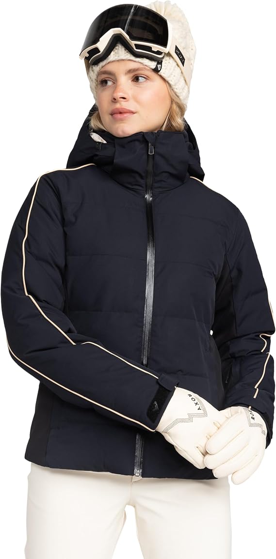 Roxy Women's Snowblizzard Ski Jacket 15K Waterproof, Hydrosmart Collar, PFAS Free