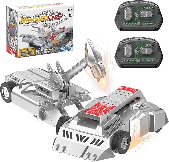 Remote Control Battle Robots, Two-Player Battle Robot Wars Toys, 2.4 GHz Wireless RC Fighting Robots Mech Cars, Ultimate Battlebots STEM Boxing Toy for Adults & Kids 3 4 5 6 7 8 9