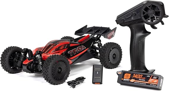 ARRMA Typhon GROM 4X4 223S BLX Brushless RC Buggy, RTR, Red