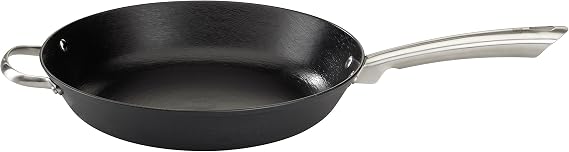 GSW Stahlwaren GmbH Fry Pan, Black/Silver, 32 x 6 cm, 4.2 Litre