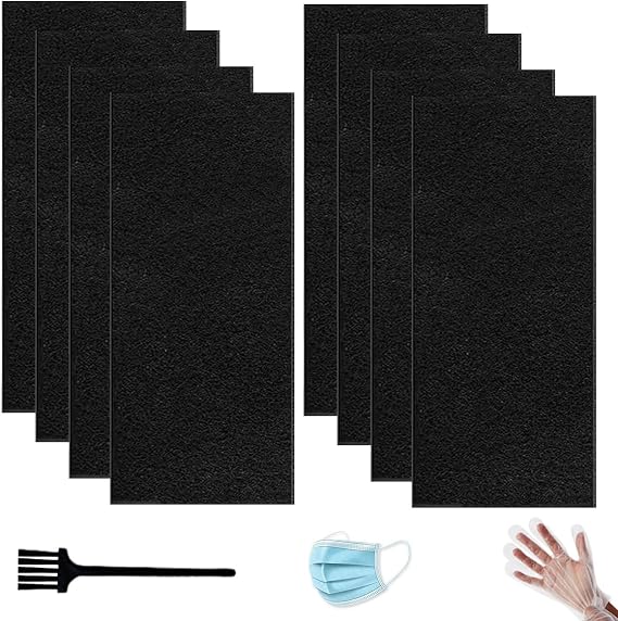 For HAPF30AT Air Purifier Activated Carbon Pre Filter Compatible with AER.1 Air Purifier HAPF30AT HEPA Air Filter - 9.5 x 4 (8 Carbon Filters)