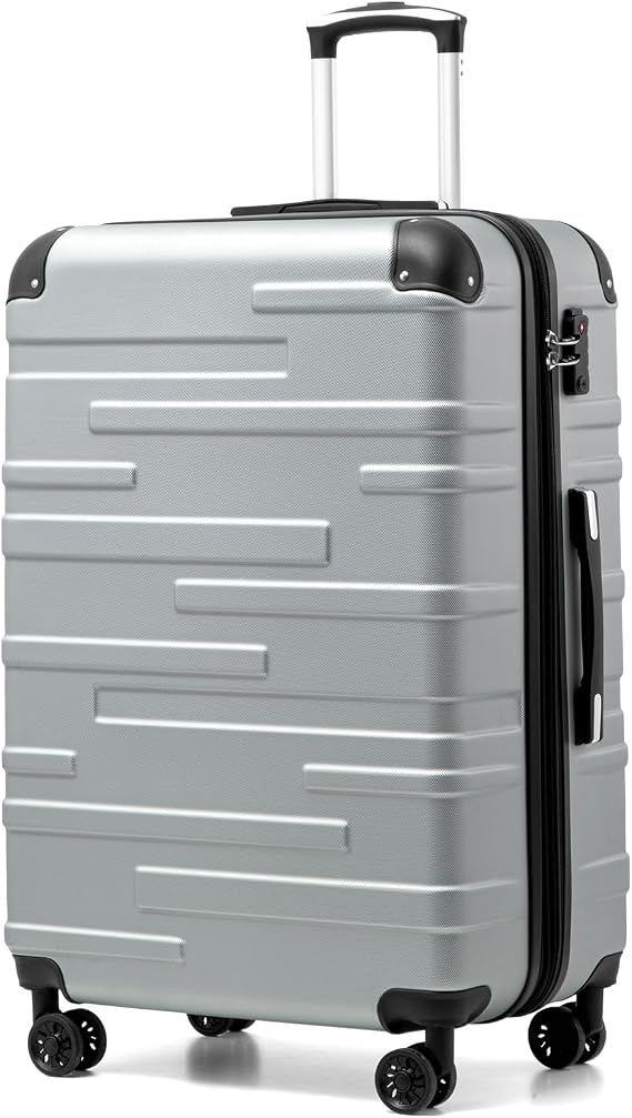 COOLIFE Large Suitcase 28 inch, 93L Expandable, mit TSA Lock, ABS Hardshell
