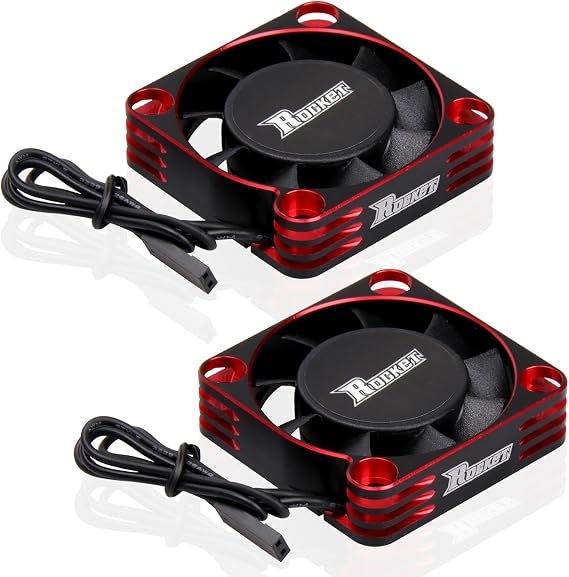 2Pack 16000RPM RC Motor Cooling Fan 40MM 8.5V 55/56/58mm Diameter Motor Fan