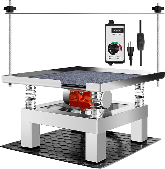 Concrete Vibration Table19.719.7in With Cloth Mat