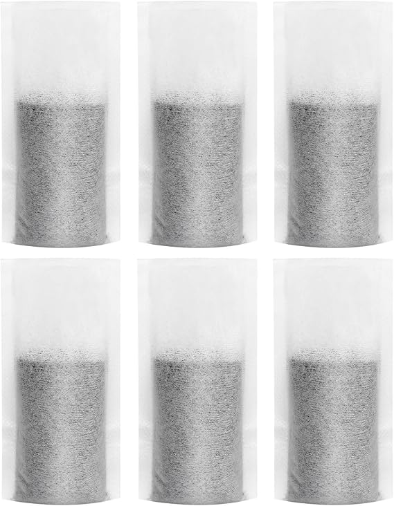 6 pack Replacement Filter for Brita Refillable Filter | Compatible with Brita Refillable Water Filtration System, Reduces Chlrine, Bad Taste, Lasts 2 Months