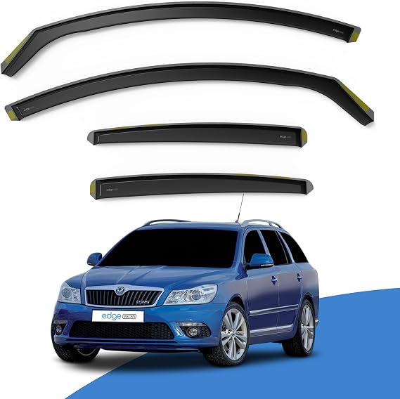 EdgeVisors Wind Deflectors Skoda Octavia MK2 5Dr Estate 2004-2013 4pc