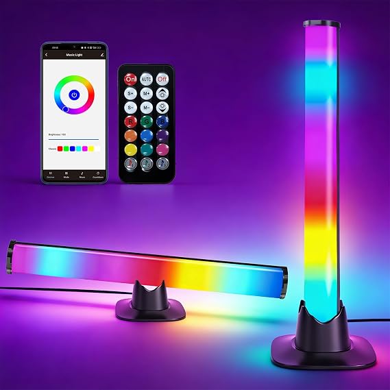 2PCS Smart LED Light Bars, RGB LED Light Bar for PC, Gaming Lights for Room [Energy Class F]