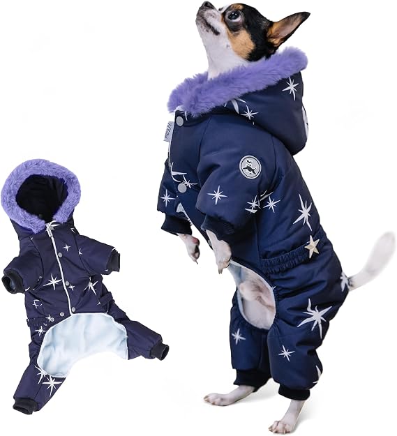 Waterproof Full Body Winter Jacket, Snow Snowsuit, Perfect for Cold Weather (M: Chest 14.96'', Length 11.02'')
