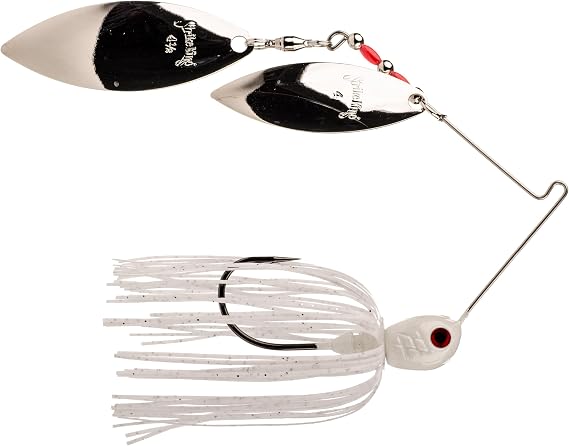 Strike King Premier Pro-Model Fishing Lure, Spinnerbait, White